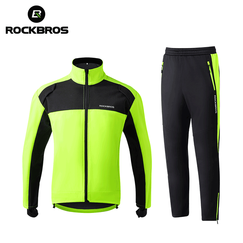 Outdoor Sport Winter Jacket - ROCKBROS Jesienno-Zimowe Komplety Odzieży Kolarskiej Grube
