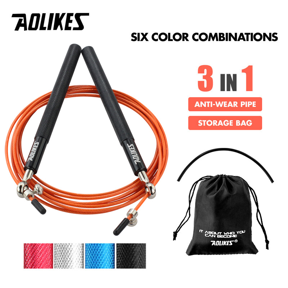 Speed Skipping Rope - AOLIKES 1 szt. Crossfit Speed ​​skakanka