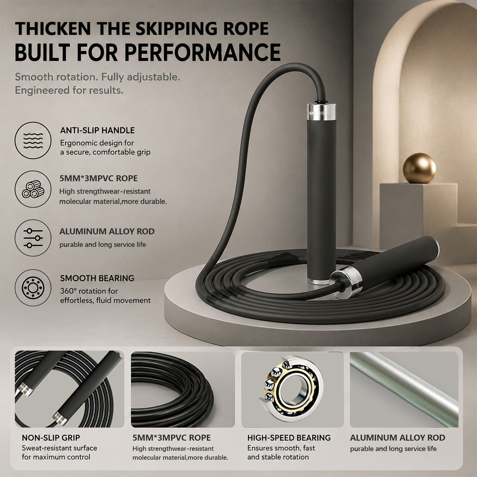 Skakanka bokserska do ćwiczeń  – Speed Skipping Rope recenzja i cena