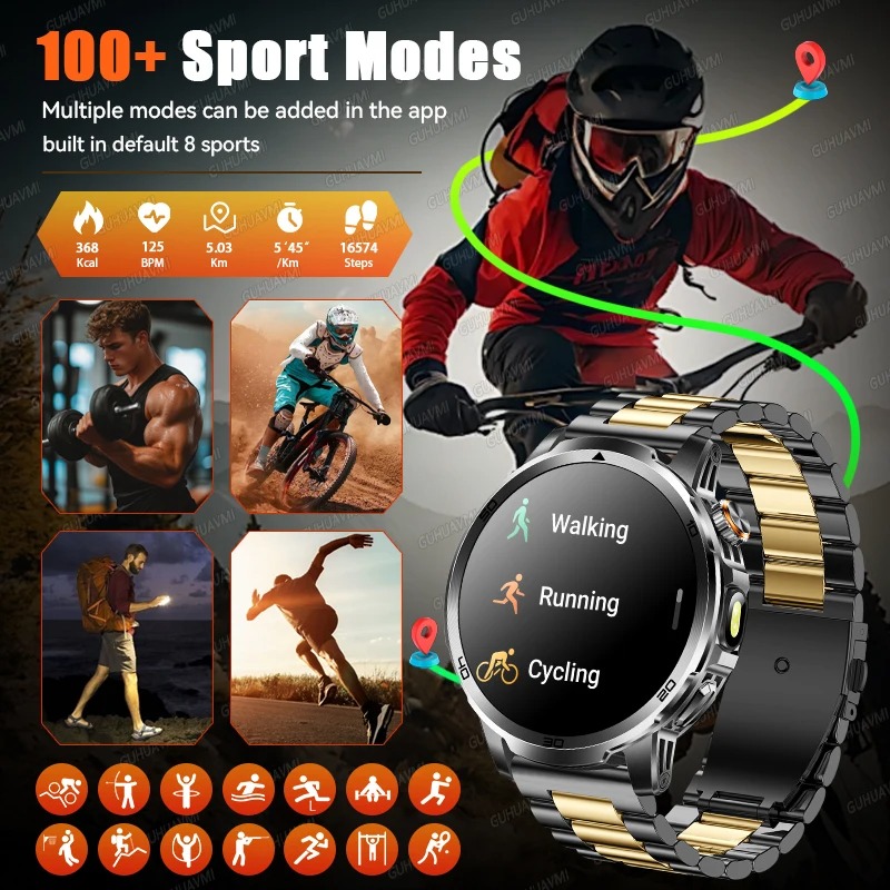 Nowy wojskowy smartwatch męski – Definition Of Outdoor Sport recenzja i cena