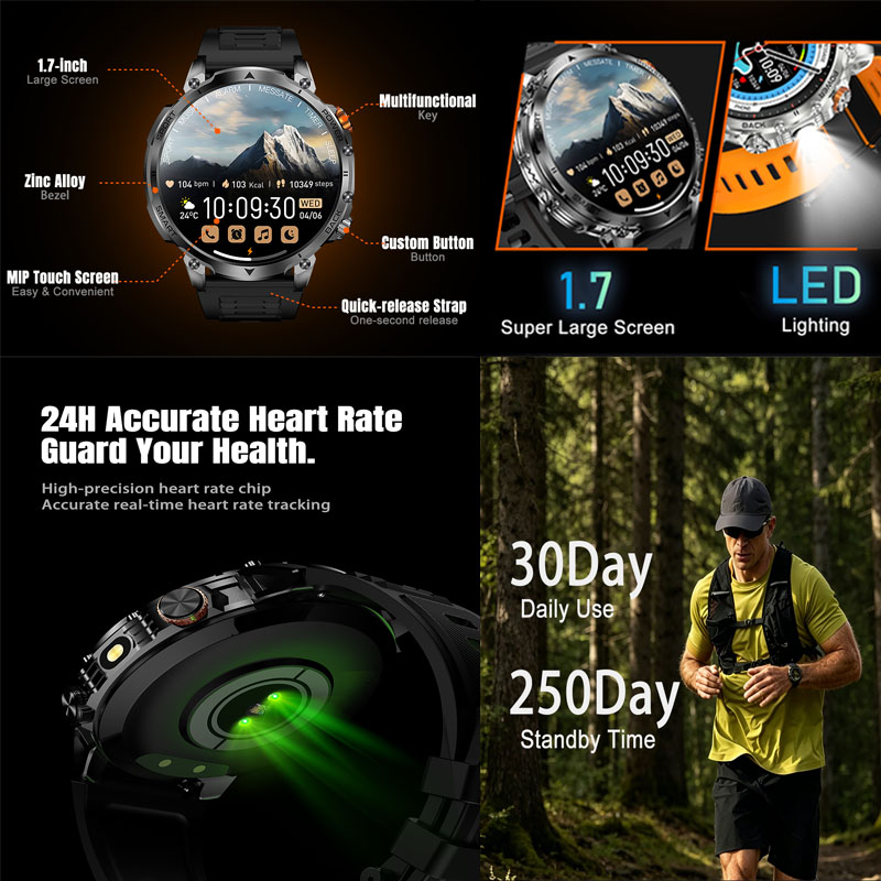Nowy smartwatch męski 2026 z e – Definition Of Outdoor Sport recenzja i cena