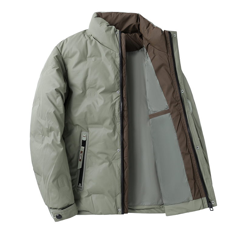 Męska kurtka puchowa z białego – Outdoor Sport Winter Jacket recenzja i cena