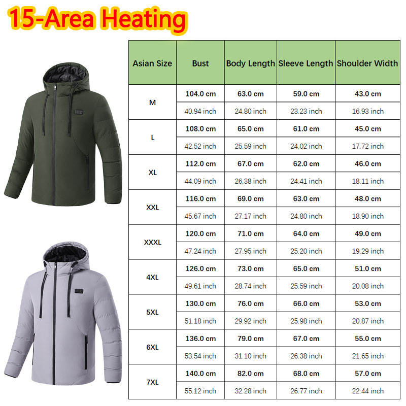 Kurtka zimowa z podgrzewaniem, – Outdoor Sport Winter Jacket recenzja i cena