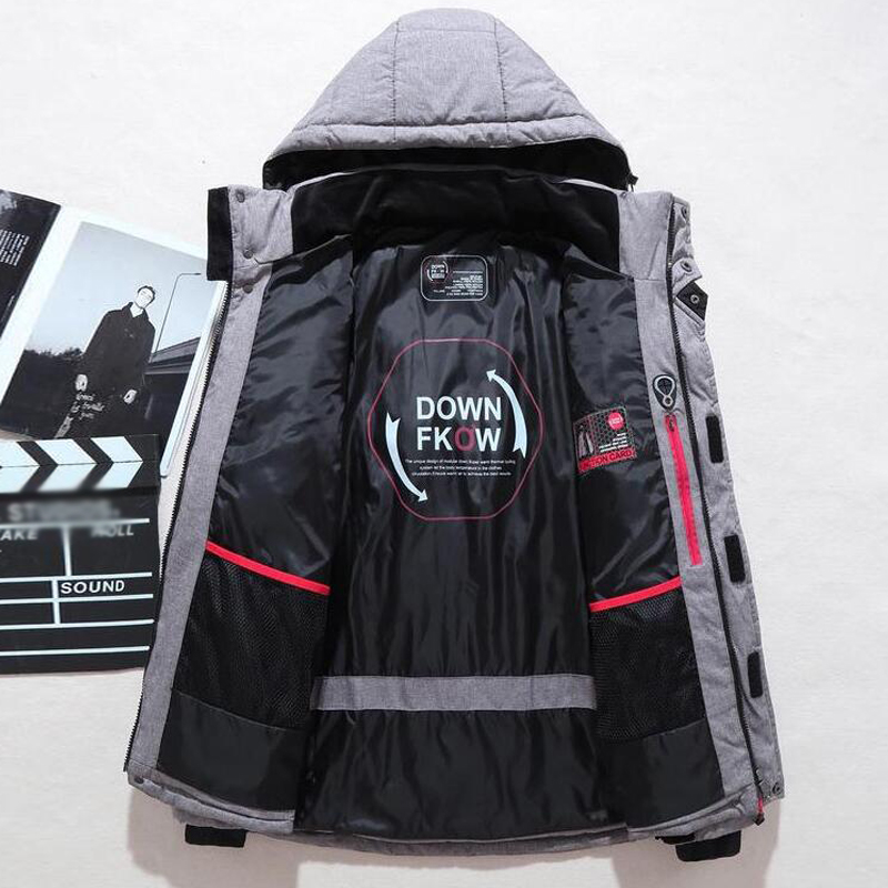 Męska kurtka puchowa zimowa z  – Outdoor Sport Winter Jacket recenzja i cena