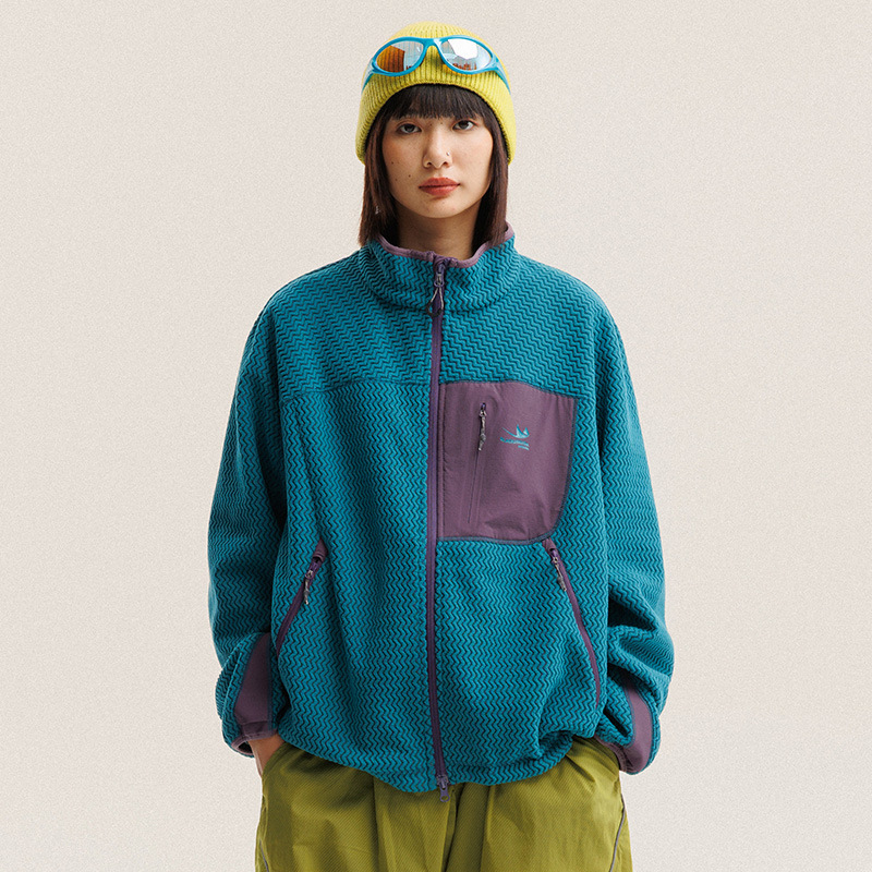 Kurtka polarowa z falistymi pa – Outdoor Sport Winter Jacket recenzja i cena
