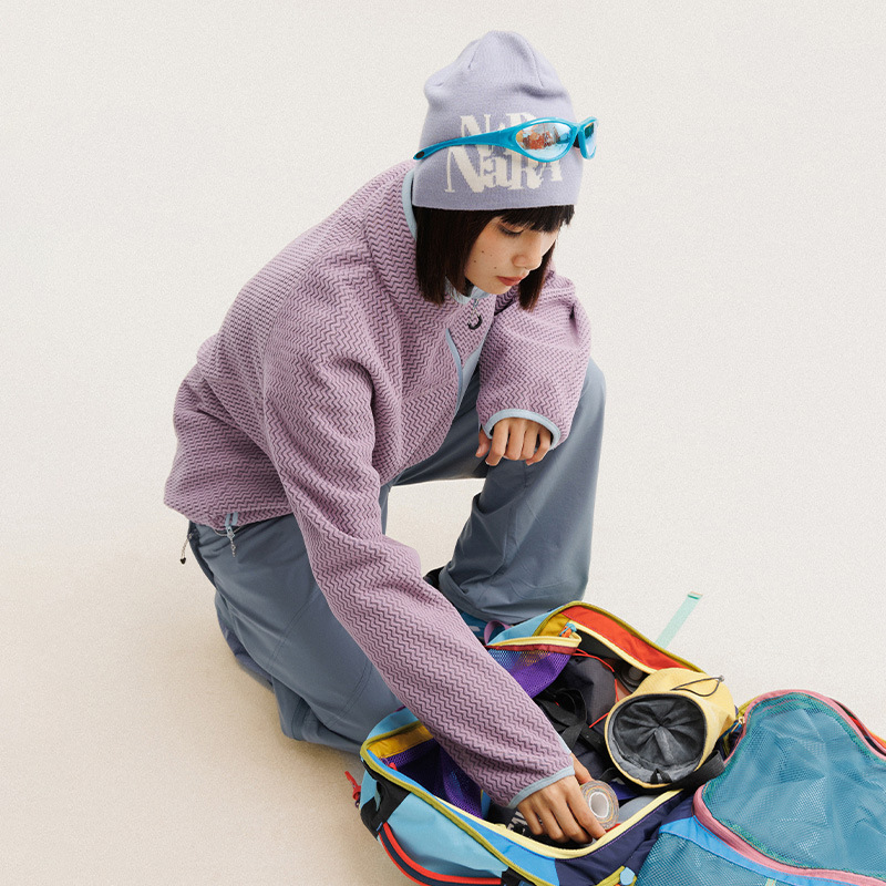 Kurtka polarowa z falistymi pa – Outdoor Sport Winter Jacket recenzja i cena