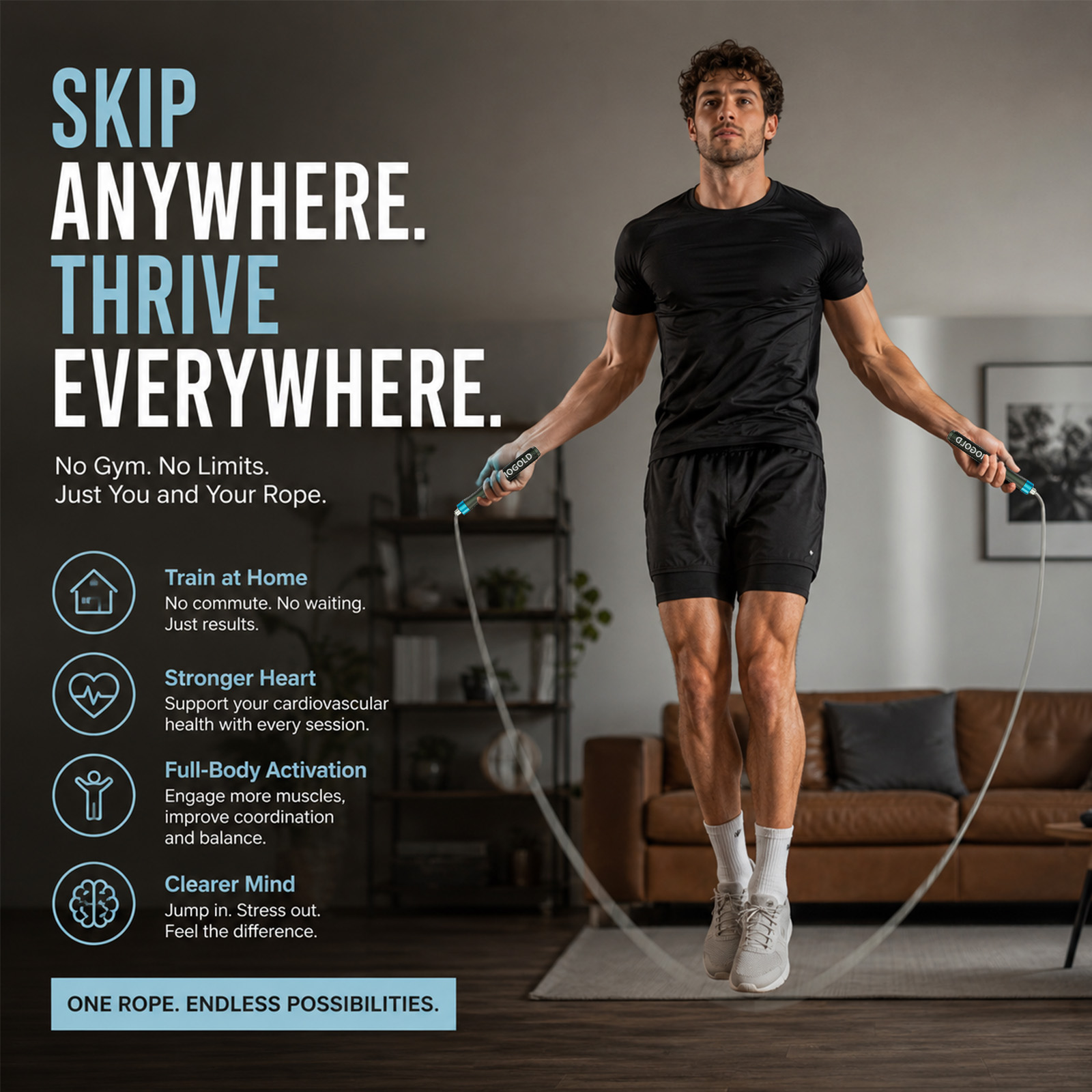 Profesjonalna skakanka MOGOLD  – Speed Skipping Rope recenzja i cena