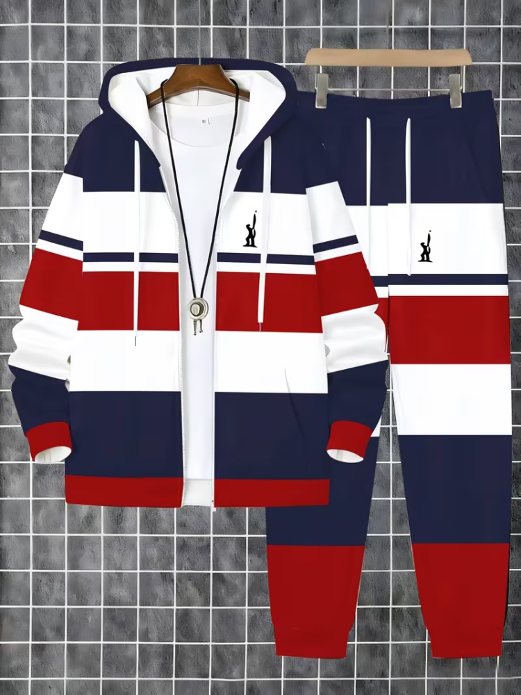 Męski zestaw dresowy z kapture – Outdoor Sports Outfit recenzja i cena